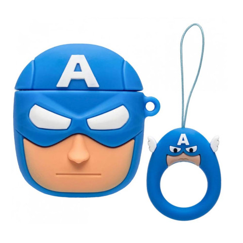 Чехол для AirPods 1/2 "Captain America" Чехол для AirPods 1/2 "Captain America"